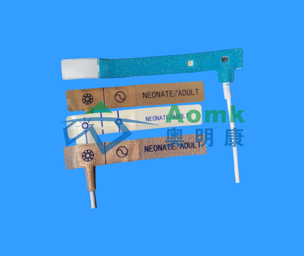 Disposable spO2 probe patient side material selection
