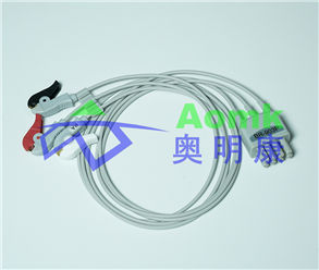 ECG lead distribution line (Japanese photoelectric BR-903P split three conductor ECG lead - clamp type American standard)