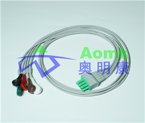 ECG lead wire splitter (Mindray telemetry split five lead ECG buckle type American standard) AE062S5SA